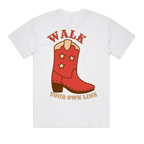 Walk Your Own Line Oversized Block Tee