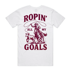 Ropin' Goals Staple Unisex Back Print Staple Tee
