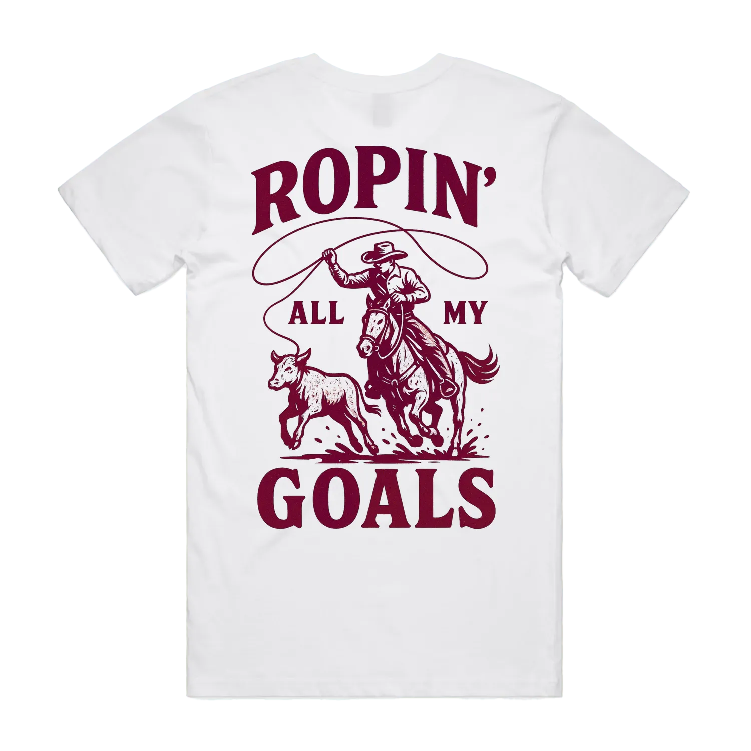 Ropin' Goals Staple Unisex Back Print Staple Tee