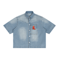 Walk Your Own Line Boxy Denim Shirt